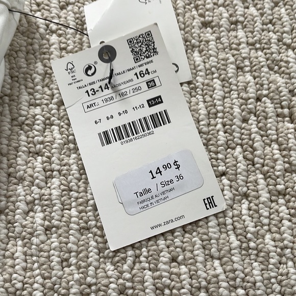 Zara Kids Sport Collection “keep active” Logo Tank Top and Skirt Set size 13-14 - Picture 9 of 10